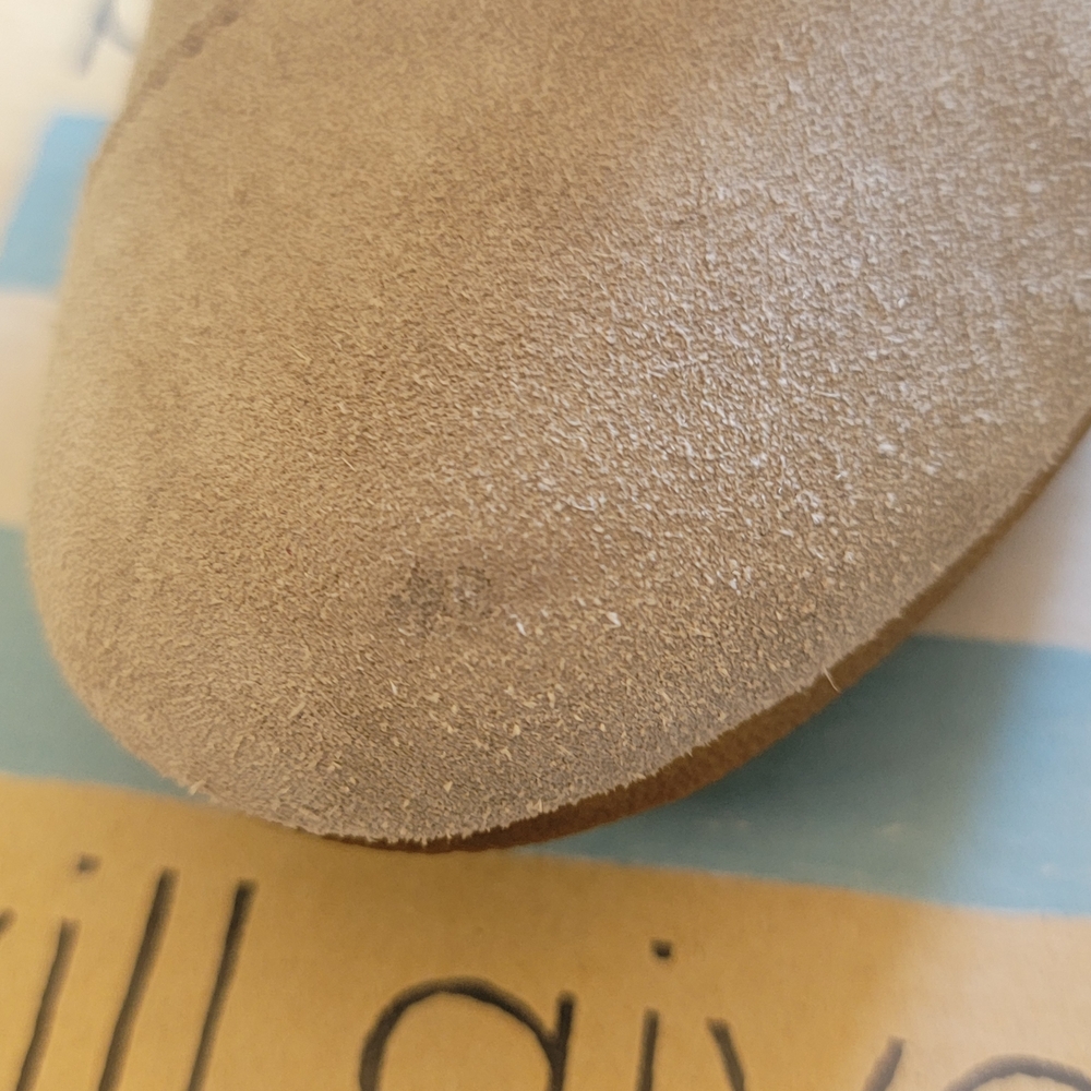 Toms Womens Taupe Suede Lace-Up Wedge Booties - Picture 9 of 11